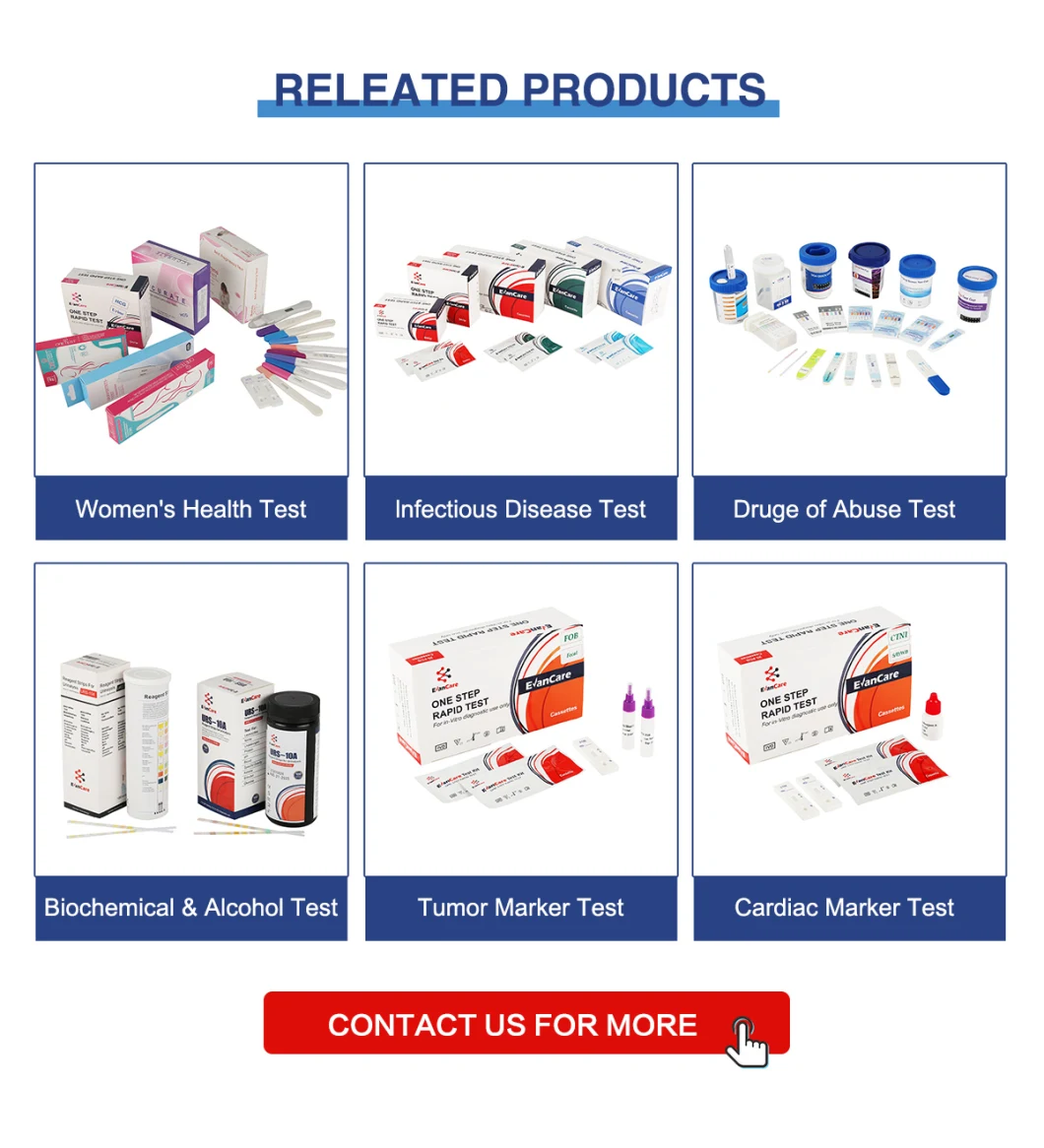 HCG, HIV, HCV, Syphilis, Hbsag, H Pylori, Chlamydia, Strep a, Elisa, Vibrio Cholera Rapid Elisa Test Kit