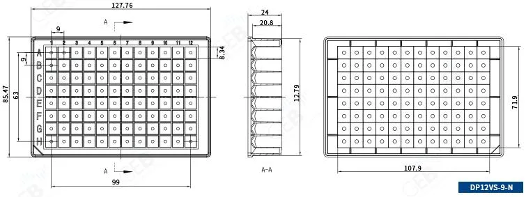 GEB 1.2ml Sterilized Nature 96 Square Well Conical V Bottom Deep Well Plates Medical Biology Consumables Labware Wholesale Manufacture Good Price